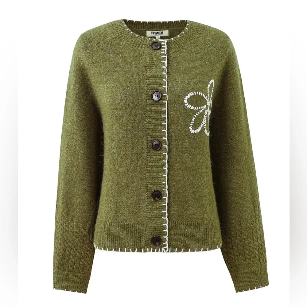 FRNCH • Bergamote Knit Cardigan Sweater - Picture 6 of 6